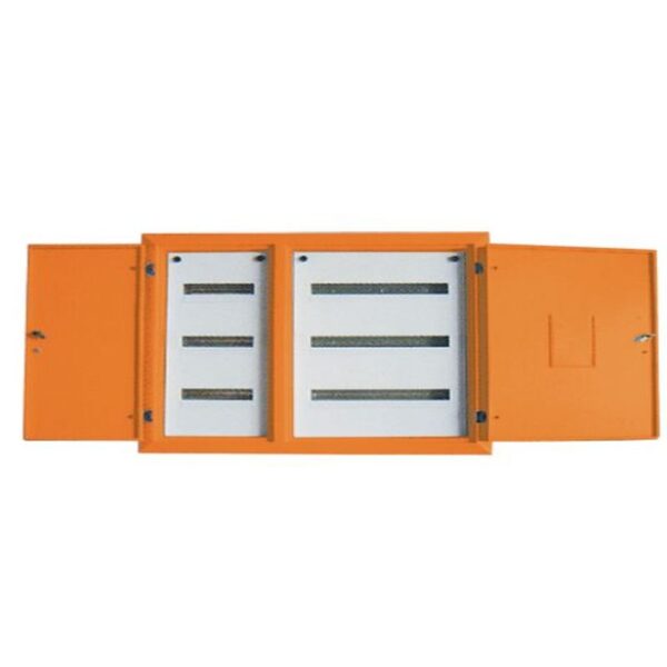 3X8+3X12(60) WAY INDUSTRIAL STEEL SURFACE DB IP54 ORANGE