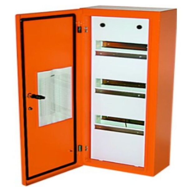 2X12 24WAY IND STEEL SURF DIN DB IP54 ORANGE - Image 2
