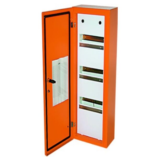2X12 24WAY IND STEEL SURF DIN DB IP54 ORANGE