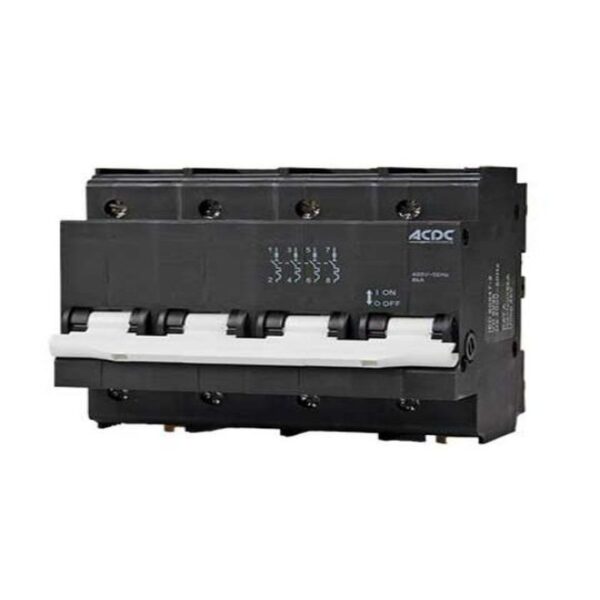 80AMP 4 POLE 6 KA C CURVE MINI RAIL MCB - Image 2