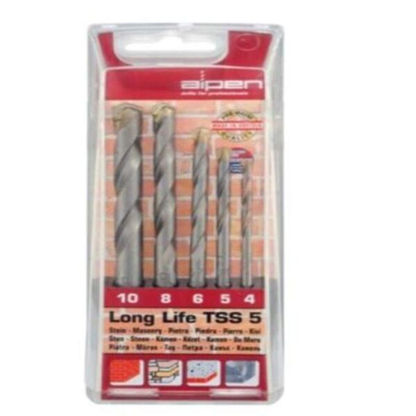 5PCE MASONRY DRILL BIT SET