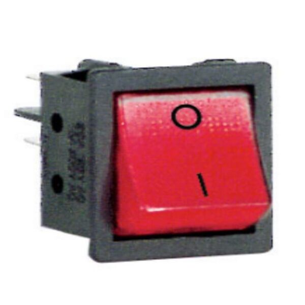 ROCKER SWITCH DPST RED 230V LAMP - Image 2