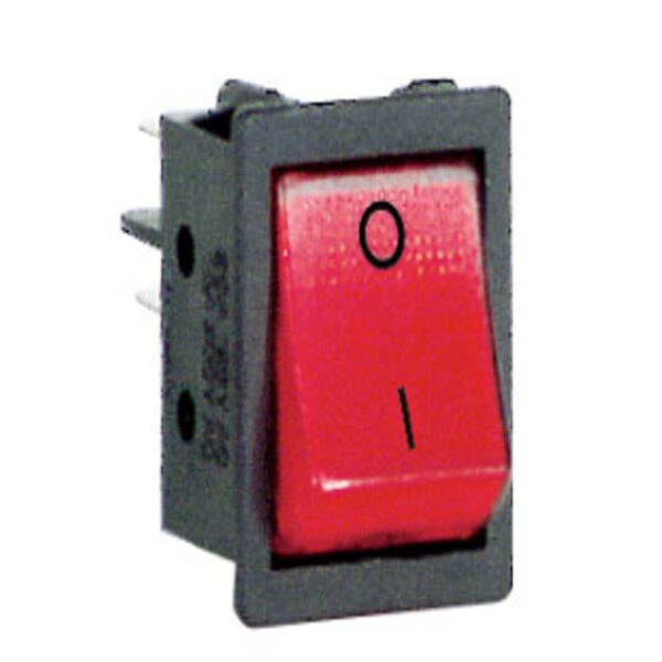 ROCKER SWITCH DPST RED 230V LAMP