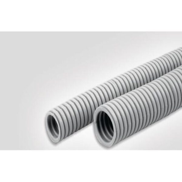 CONVOLUTED TUBING HIGH IMPACT GREY GORREL PYP 20MM