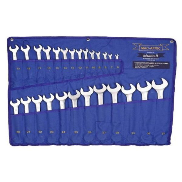 26PCE COMB SPANNER C/VANADIUM SATIN 6-32MM - Image 2