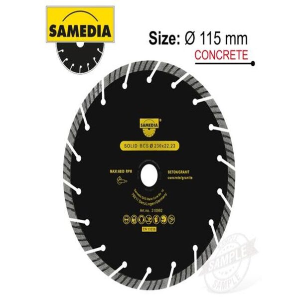 DIAMOND BLADE 115MM TURBO SEGM. IND