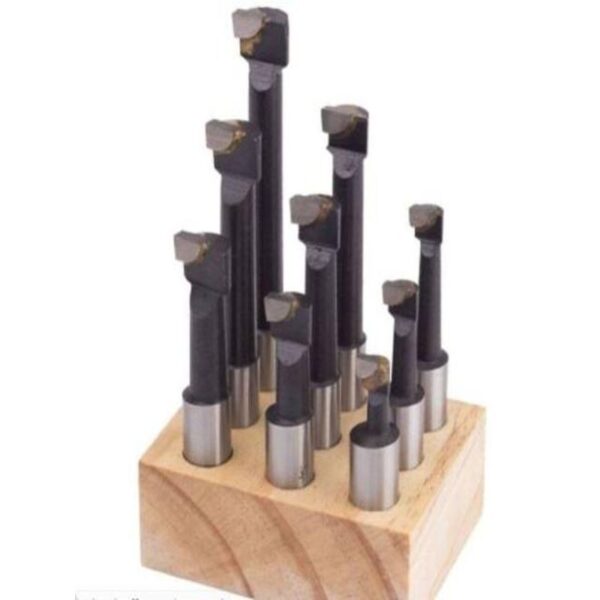 12MM 9PCE BORING BAR SET ROUND SHANK