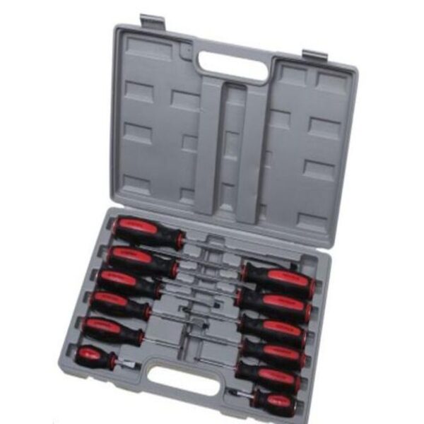 12PCE GO THRU SCREWDRIVER SET