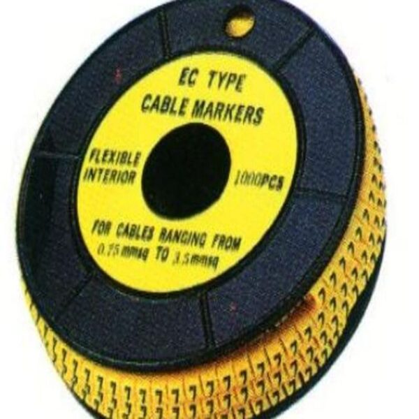 1 YELLOW CABLE MARKER WIRE FOR SIZE 1-2