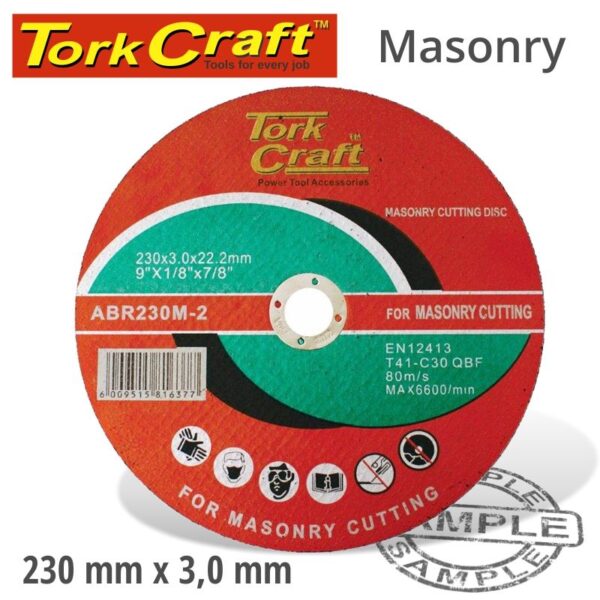 CUTTING DISC MASONRY 230X3.0