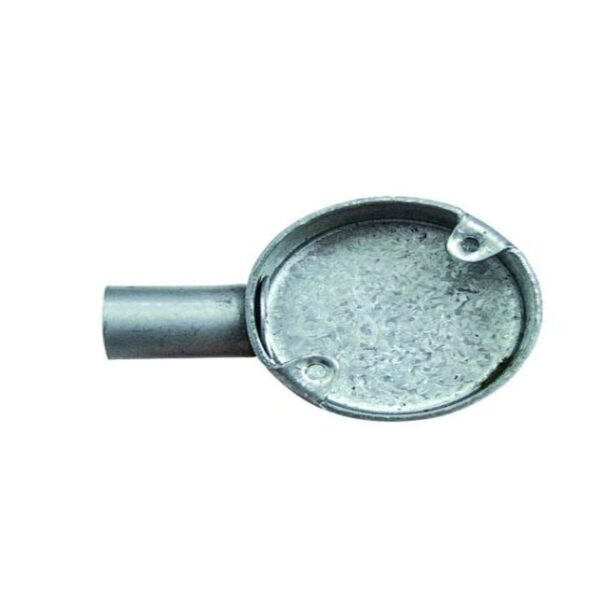 20MM 1 WAY CONDUIT BOX GALVANISED - Image 2