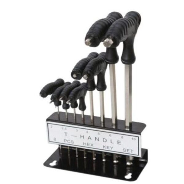 8PCE T HANDLE ALLEN KEY SET