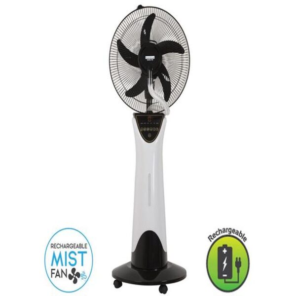 PORTABLE RECHARGEABLE MIST FAN WITH LED