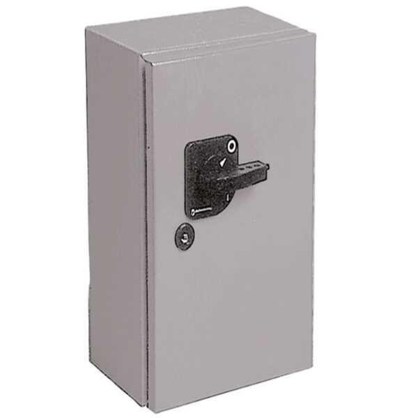 200A 4P CHANGEOVER SWITCH GREY STEEL ENCLOSED IP54