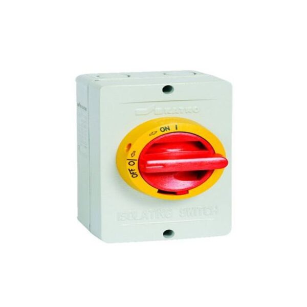 EA013 ISOLATOR TH3-363 63A 3P IP65 YEL/RED HAN