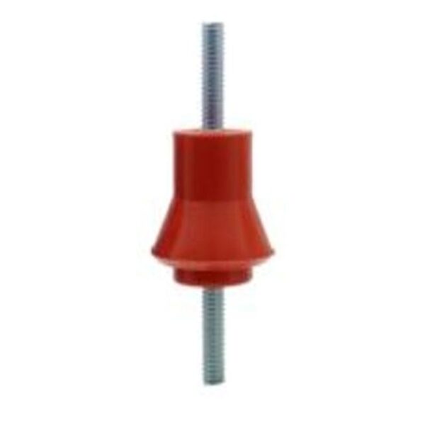 10MM RED PLASTIC INSULATOR M-M