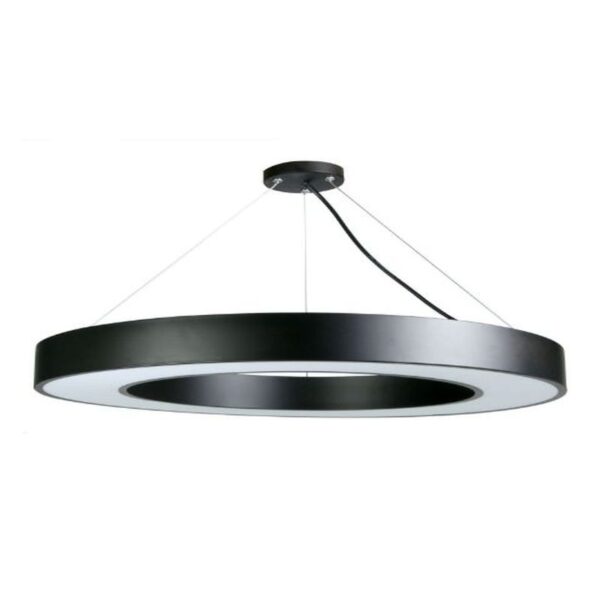 SUSPENDED DOUGHNUT PENDANT BLACK INTEGRATED 6000K LED 800MM X 100MM X 60MM