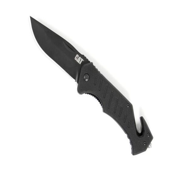 CAT FOLDING KNIFE BLACK HANDLE