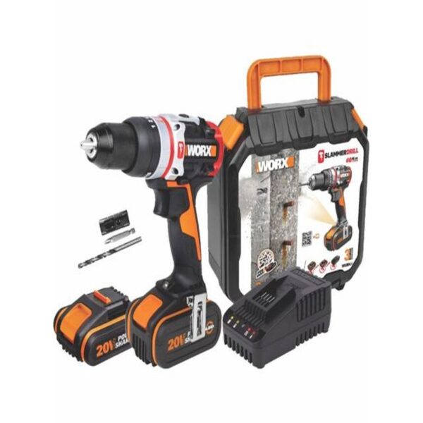 SLAMMER HAMMER DRILL 20V 60NM SET