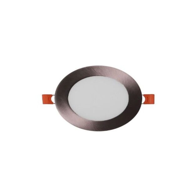 SLIM PANEL ROUND DOWNLIGHT SILVER 6WATT AC85-265V