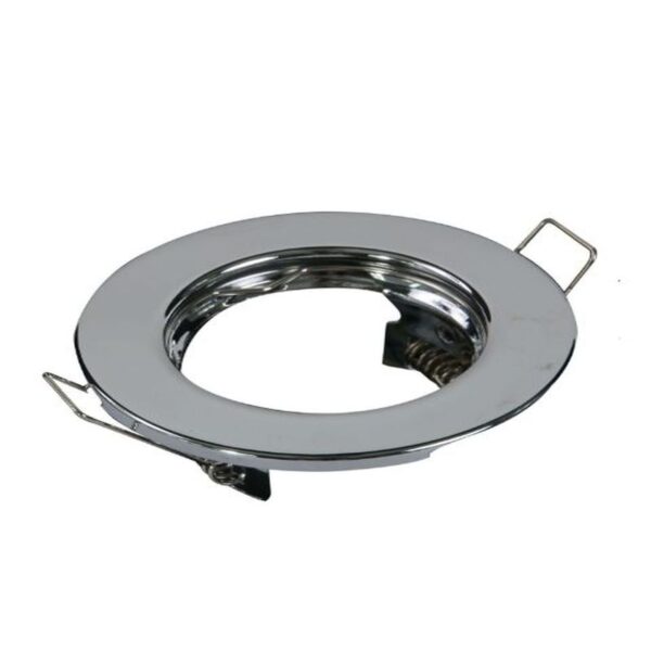 CHROME METAL DOWNLIGHT D:80MM X 25MM GU10 BULB MAX 50WATT