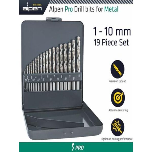 ALPEN PRO 19PCES HSS-G 1 -10X