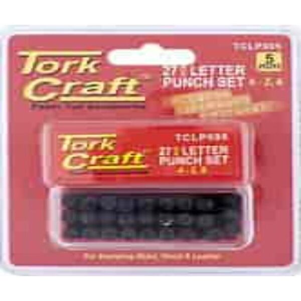 TCLP005 LETTER PUNCH SET 5MM A-Z BLK