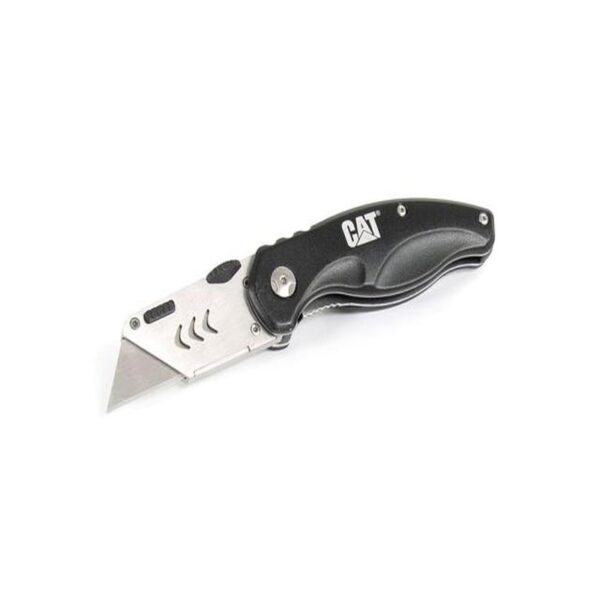 CAT980018IG CAT FOLDING UTILITY KNIFE BLK