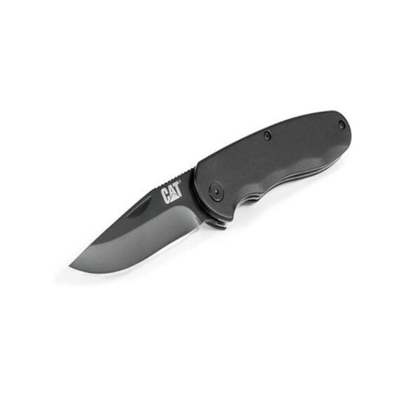 CAT FOLDING KNIFE BLACK HANDLE