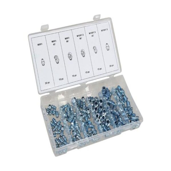 GREASE FITTING ASSORTMENT KIT 110PCS