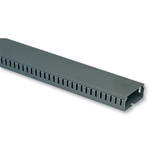 GREY SLOTTED TRUNKING 40Wx40H 2M NARROW - Image 2