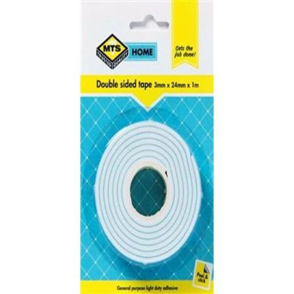 MTS0082 MTS HOME DOUBLE SIDED TAPE 3MMX24MMX2M