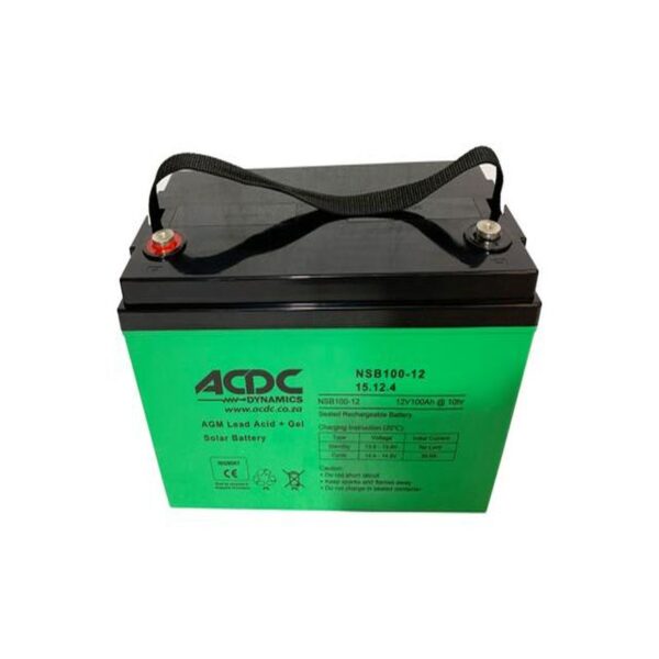 NSB100-12 12V 100AH AGM LEAD ACID + GEL SOLAR BATTERY