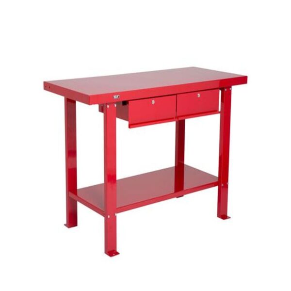 INDUSTRIAL STEEL 2 DRAWER WORKBENCH 1500X640X860