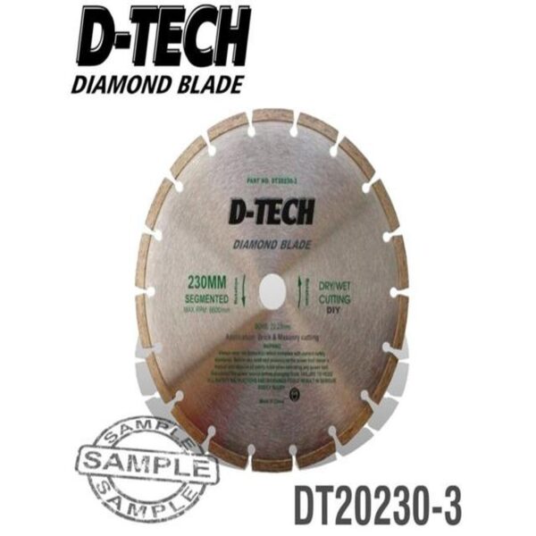 DIAMOND BLADE SEGMENTED STD 230MM