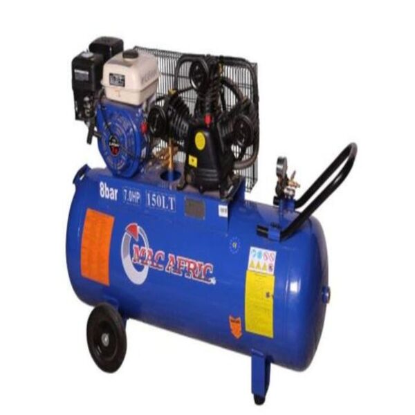 (B). MAC-AFRIC 150L 6.5HP PETROL COMPRESSOR (GAS3065/150)