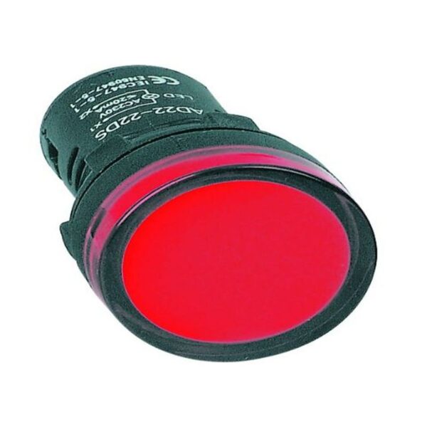 ALED-R 24V RED LED PILOT LIGHT HI-BRITE 22MM - Image 2