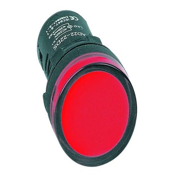 ALED-R 24V RED LED PILOT LIGHT HI-BRITE 22MM