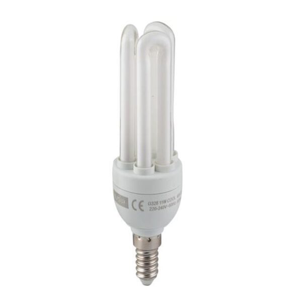 CFL 3U E14 11W COOL WHITE BULB