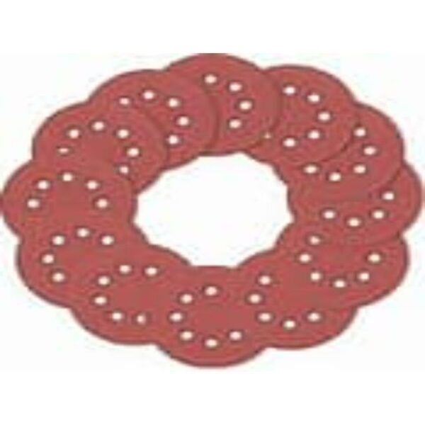 10 PACK 150MM SANDING DISC P240 WITH HOLES