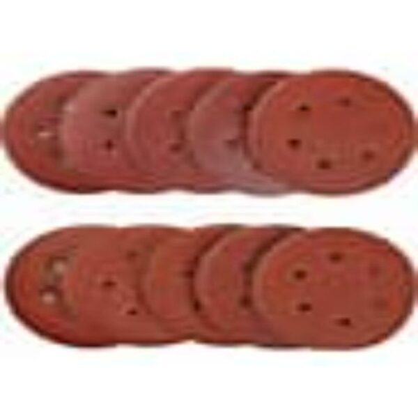 10 PACK 150MM SANDING DISC P320 WITH HOLES