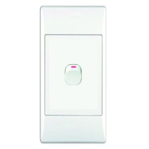 1-LEVER 1-WAY SWITCHED 2X4 C/W WHITE COVER PLATE