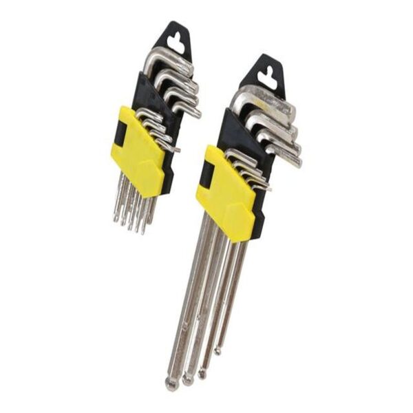 18 PCE HEX KEY & T/STAR KEY SET