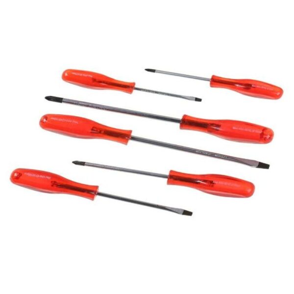 6 PCE BLACK TIPPED SCREWDRIVER SET - Image 2