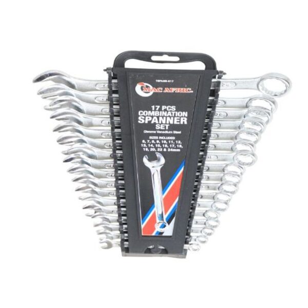 17 PCE COMBO SPANNER SET C/VANAD (6-24MM) - Image 2