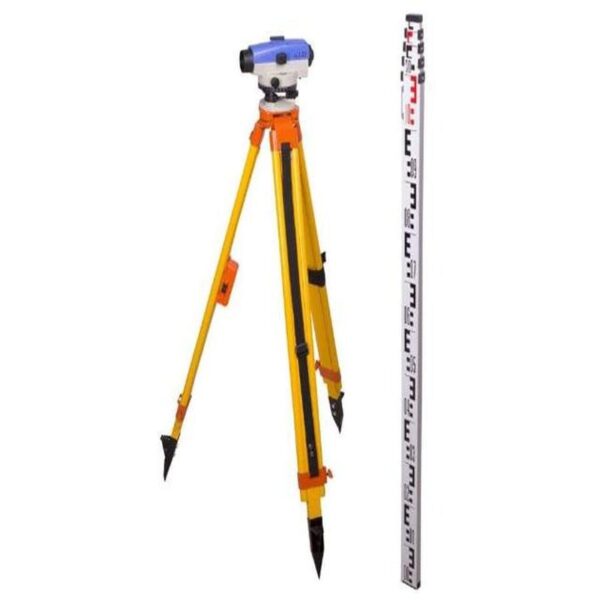 AUTO.LEVEL INCL. TRIPOD & STAFF