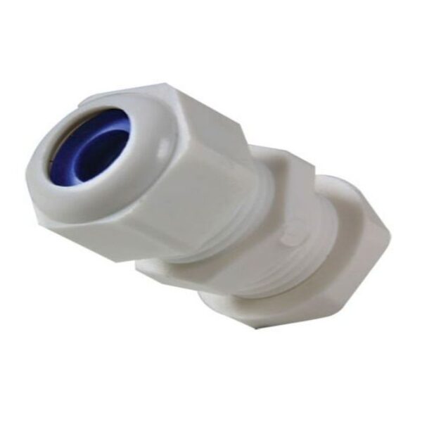 SIZE 0 WHITE PVC COMPRESSION GLAND SCREW IN - Image 2