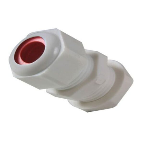 SIZE 1 WHITE PVC COMPRESSION GLAND SCREW IN - Image 2