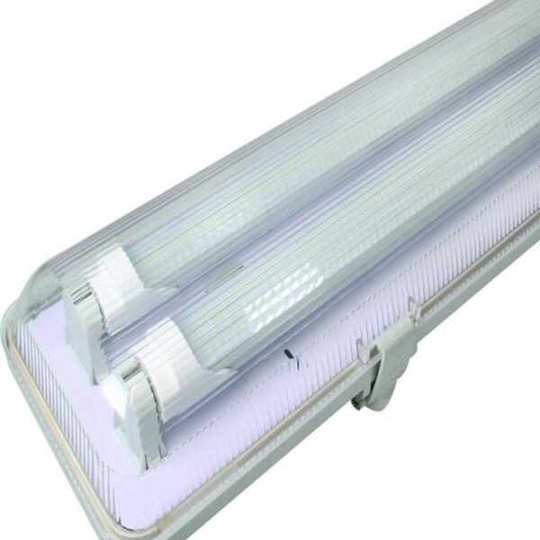 2X 18W LED FITTING 4FT IP65 TUBES NOT INCLUDED