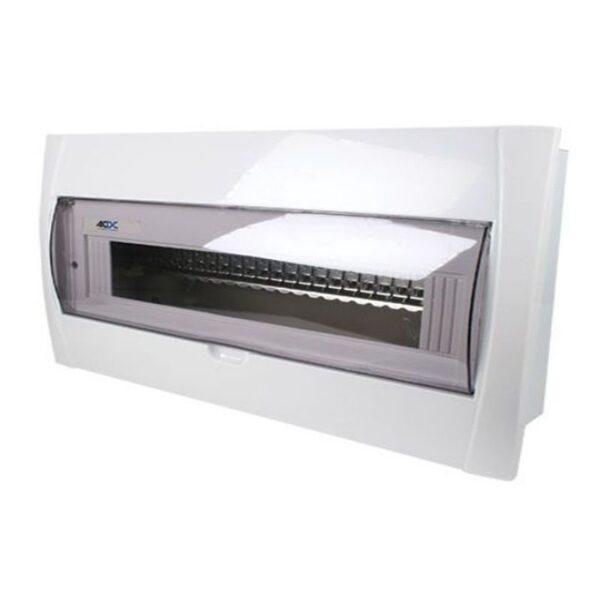 WHITE DB 24-WAY FLUSH WITH INNER TRAY FOR 13MM MCBs - Image 2